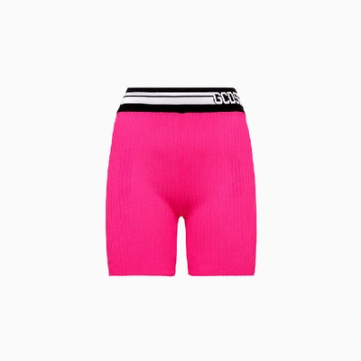 Gcds Ribbed Bike Shorts In Pink