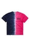 ARIES HALF & HALF TIE DYE LOGO T-SHIRT,SQAR60001-