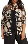 ALEX EVENINGS EMBROIDERED JACKET & CAMISOLE SET,8417930