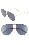 DIOR MONSIEUR 63MM OVERSIZE AVIATOR SUNGLASSES,MONSIEUR1