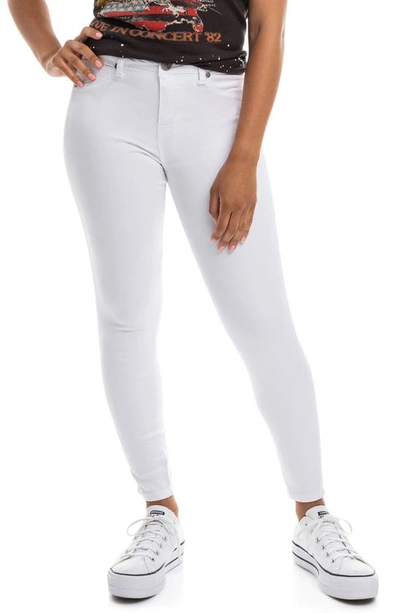 1822 Denim Butter High Waist Ankle Skinny Jeans In White