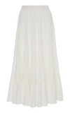 ULLA JOHNSON SYLVIE COTTON CRISP MIDI SKIRT,779667