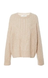 VINCE OPEN WOOL-CASHMERE BLEND CABLE-KNIT SWEATER,784559