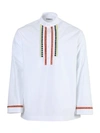 VALENTINO WHITE EMBROIDERED LONG-SLEEVE SHIRT,C584FF9F-483F-29B3-E278-381A2692D62C