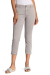 Ag Caden Crop Twill Trousers In Sulfur Pebble B