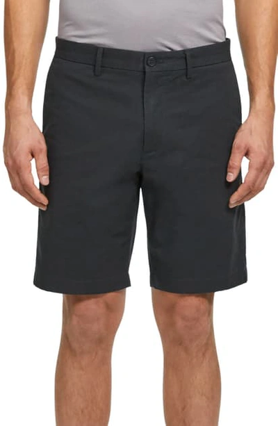 Theory Zaine Patton Regular Fit Shorts In Deep Raven