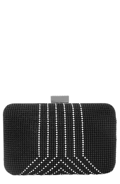 Whiting & Davis Women's Yves Crystal Minaudière In Black