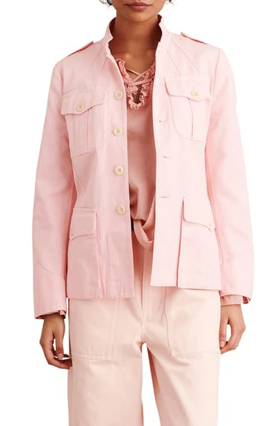Alex Mill Officer Cotton Jacket In Pink