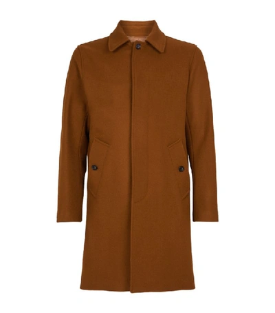 Sandro Wool-blend Town Coat In Beige