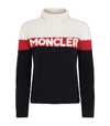 MONCLER KNITTED LOGO SWEATER,14859683