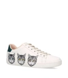GUCCI LEATHER MYSTIC CAT ACE SNEAKERS,15298029