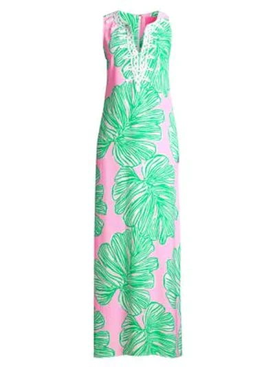 Lilly Pulitzer Women's Carlotta Floral Dress In Mandevilla Baby Who Let The Fronds Out