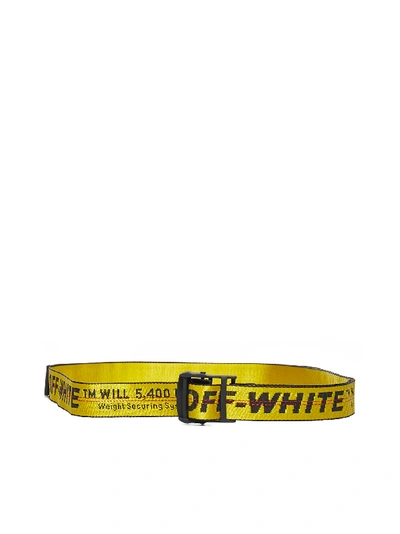 Off-white Belt In Yellow Black