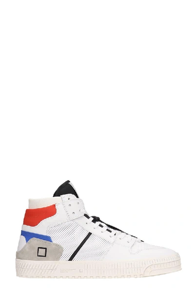 Date Prime Sneakers In White Leather