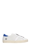 DATE HILL LOW POP SNEAKERS IN WHITE LEATHER,11346431