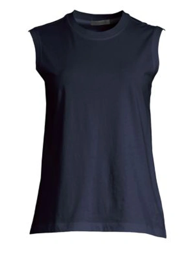 Atm Anthony Thomas Melillo Women's Classic Jersey Sleeveless Boy Tee In Midnight