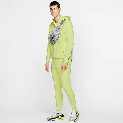 Nike Tech Fleece Jogger Pants In Limelight/white