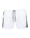 Balmain Swim Shorts In White