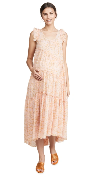 Hatch The Anaelle Dress In Apricot