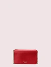 Kate Spade Spencer Chain Wallet In Hot Chili