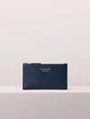 Kate Spade Spencer Small Slim Bifold Wallet In Nightcap Blue