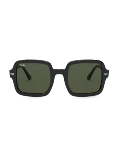 Ray Ban Rb2188 53mm Square Sunglasses In Black
