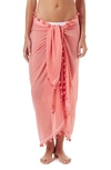 Melissa Odabash Tassel Cover-up Pareo In Rose