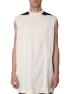 RICK OWENS DRKSHDW DRKSHDW BY RICK OWENS MEN'S WHITE COTTON TANK TOP,DU19S4190CR2109 XS