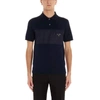 PRADA BLUE COTTON POLO SHIRT,UJN615S2011RW3F083Q