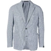 BAGNOLI SARTORIA NAPOLI LIGHT BLUE COTTON BLAZER,GB42BTT801