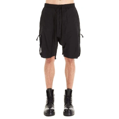 Thom Krom Linen Loose Fit Shorts In Black