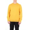 LUIGI BORRELLI LUIGI BORRELLI MEN'S YELLOW COTTON SWEATER,18MG1508M7503OCRA 56