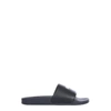 Msgm Slide Sandals With Micro Logo In Black