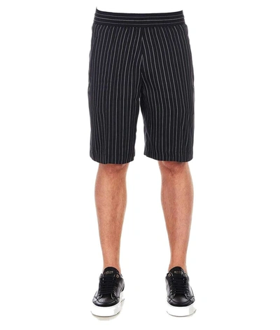 Neil Barrett Mens Black Viscose Shorts