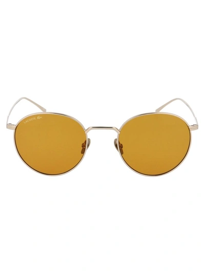 Lacoste L202spc Sunglasses In 718 Light Gold