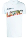 Lanvin T-shirt Stampa Azzurra In Light Blue