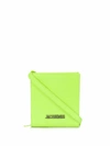 JACQUEMUS JACQUEMUS MEN'S GREEN LEATHER WALLET,205AC2120562220 UNI