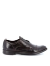 OFFICINE CREATIVE OFFICINE CREATIVE MEN'S BROWN LEATHER LACE-UP SHOES,OCUARC501IGNISD215T 41