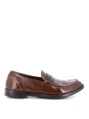 OFFICINE CREATIVE OFFICINE CREATIVE MEN'S BROWN LEATHER LOAFERS,OCUARC509IGNIS21352135T 41