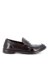 OFFICINE CREATIVE OFFICINE CREATIVE MEN'S BROWN LEATHER LOAFERS,OCUARC509IGNIS2135D215T 44