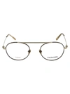 CALVIN KLEIN CALVIN KLEIN MEN'S GOLD METAL GLASSES,CK19151050 50