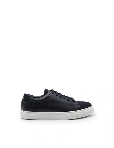 National Standard 30mm Edition 3 Leather Low Sneakers In Blue