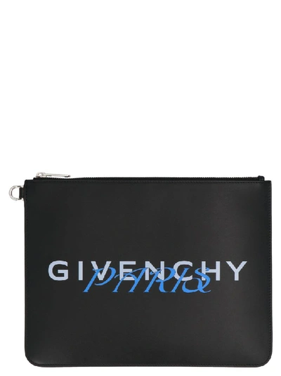 Givenchy Men's Black Leather Pouch