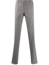 Incotex Venezia 1951 Slim-fit Worsted Wool-flannel Trousers In Grey