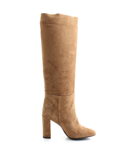 Anna F Brown Suede Boots