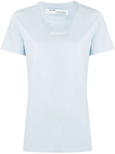 Off-white Women's Light Blue Cotton T-shirt
