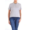 ELEVENTY ELEVENTY WOMEN'S GREY COTTON POLO SHIRT,980TS0068GRIGIO M