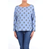 ALBERTO BIANI LIGHT BLUE SILK BLOUSE,MM861SE3078AVIONFANTASIA