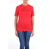 NIKE NIKE WOMEN'S RED COTTON T-SHIRT,AAUTS0003AROSSO M