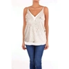 ALYSI WHITE TANK TOP,109284P9224PANNAEORO